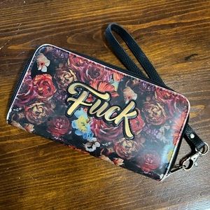 Floral F*** hand wallet